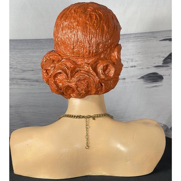 Vintage J Crew Necklace Statement Bib Black Pink Rhinestone Gold Tone Chain - Picture 3 of 14